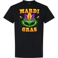 thumbnail image 3 of Inktastic Mardi Gras with Green Masquerade Mask T-Shirt, 3 of 5