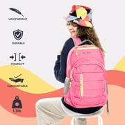 J World Womens Carment 16 Laptop Backpack, Pink