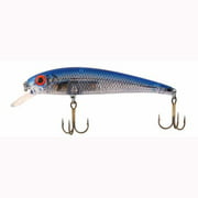 Bomber Lures Long A Slender Minnow Jerbait Fishing Lure, Silver Flash Blue Back, B14A Floating (3.5 in, 3/8 oz)