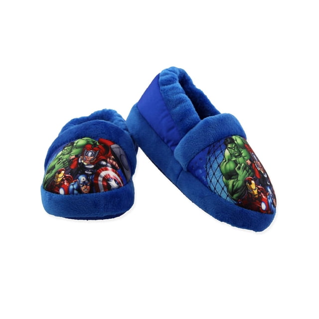 Zapatillas de peluche de superhéroes Marvel Avengers para niños pequeños