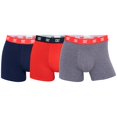 thumbnail image 1 of CR7 Hombre Calzoncillos, Paquete de 3 - Trunks, Algodón Orgánico elástico Azul oscuro/Rojo/Gris M (Medium), 1 of 3