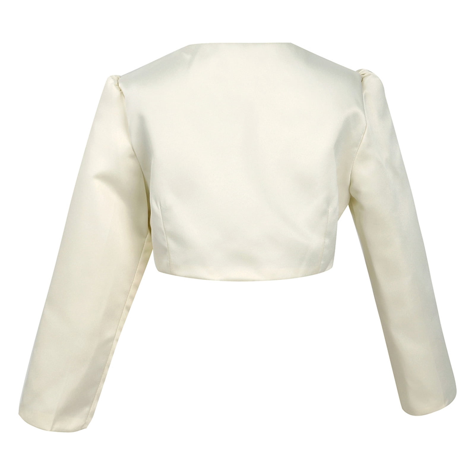 Children Kids Girls Flower Long Sleeve Bolero Shrug Produktbild-Vorschau 9