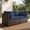 Blue, variant on TANGJEAMER 2 Pieces All-Weather PE Rattan Sectional Sofa with Cushions  for Party and Family Gathering(Black)