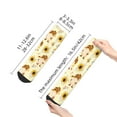 thumbnail image 5 of Bingfone Watercolor Bee Honey Honeycomb Bee Design Patterned Men'S Women'S Casual Cotton Socks, 5 of 9