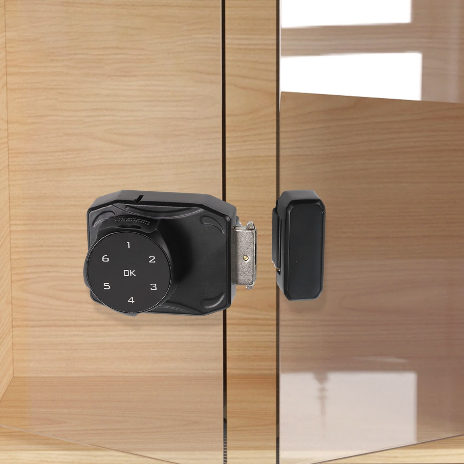 Digital Password Glass Cabinet Lock,Electronic Security for Sliding Showcase Doors