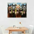thumbnail image 2 of Autua Horses Art Modern Canvas Prints Wall Decor for Home Office 20x16in, 2 of 6