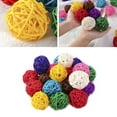 thumbnail image 6 of MLINS  10 Pcs Garden Rattan Ball Spherical Decorating Balls Colorful, 6 of 8