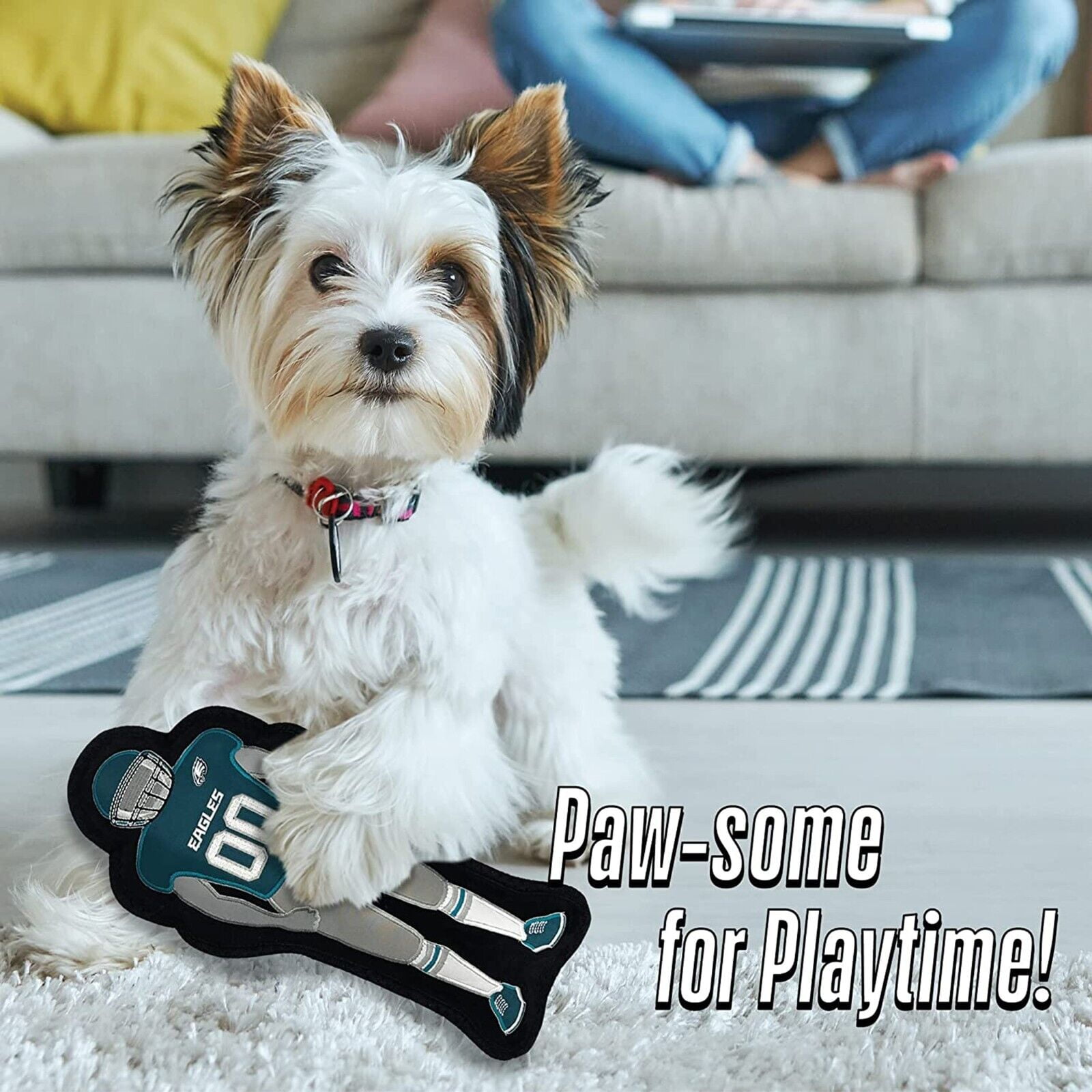 NFL Philadelphia Eagles Athletes Player Pet Dog Toy Premium Quality with Built-in Squeaker Chew Toy