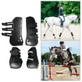 thumbnail image 4 of Botas de tendón de caballo Macarena PU Tendón Fetlock Guard L para Amortiguación de golpes, 4 of 8