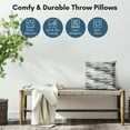 thumbnail image 2 of Americanflat 16"x16" Abstract Blurred Throw Pillow with Premium Polyester - Black, 2 of 8
