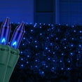 thumbnail image 4 of 4' x 6' Blue Christmas Net Lights, 150 Lamps on Green Wire, 4 of 5