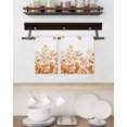 thumbnail image 3 of Orange Eucalyptus Leaves Kitchen Dish Towels for Drying Dishes Set of 2, Watercolor Spring Summer Botanical Waffle Weave Microfiber Hand Tea Bathroom Towels Quick Dry & Absorbent Towel 15.7x23.6, 3 of 7