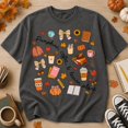 thumbnail image 2 of Pumpkins Coffee and Lesson Plans Teacher T-Shirt, Cute Fall Classroom Graphic Tee, Cozy Autumn School Shirt, Comfort Colors Gift for Teachers - Pepper, 2XL, 2 of 5