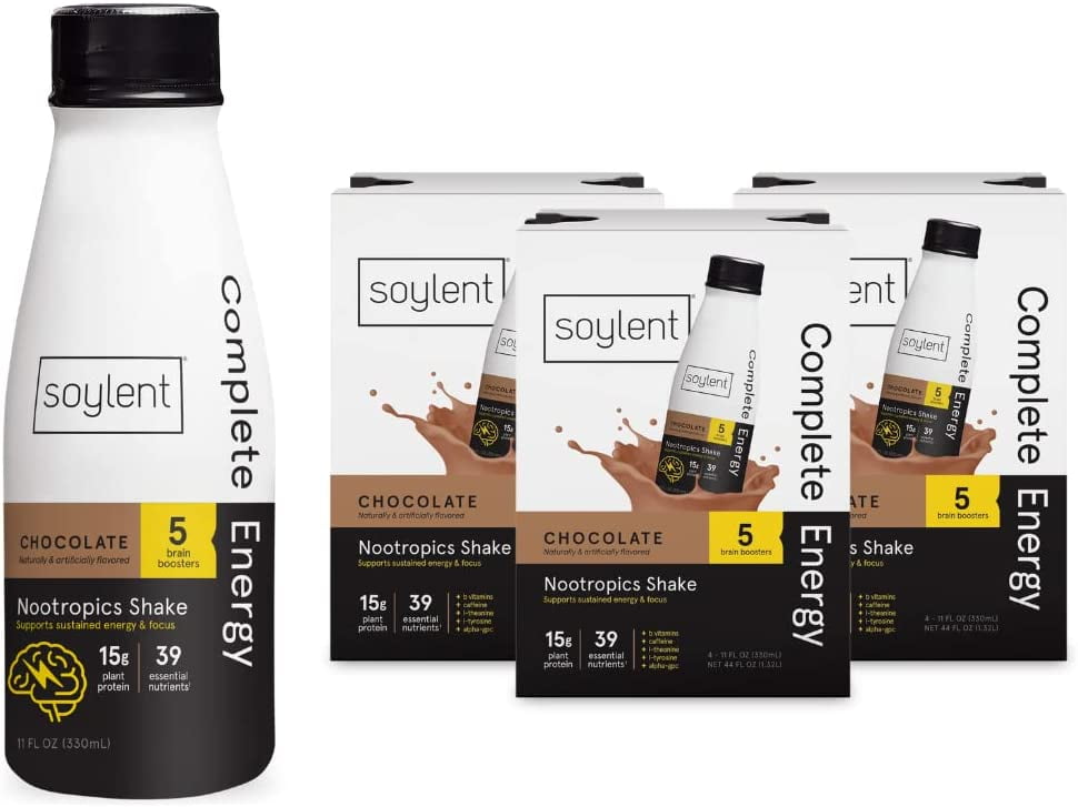 Soylent Vegan Meal Replacement Shake 11 Oz GlutenFree Plant Protein