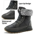thumbnail image 2 of Ecetana Snow Boots for Women Faux Fur Lined Winter Boots Waterproof Insulated Winter Shoes, 2 of 6