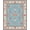 Blue, Pattern 1, variant on ODIKA 4'x6' Powder Blue Traditional Botanical Washable Area Rug Blooming Garden Leaf Spray Centered Symmetry Petal Motif for Bedroom, Reading Nook, Pet Friendly & Non-Shedding