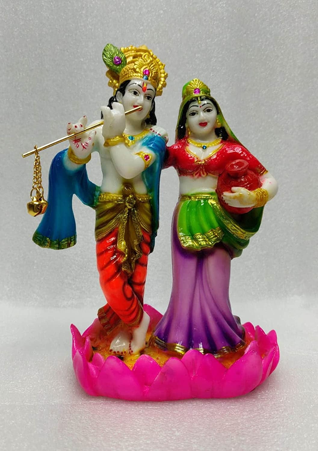 Radhe Krishna Statue Lord Radha Krishna Murti Resin Krishna Figurine