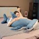 thumbnail image 4 of Peluche de ballena de simulación grande de 100 cm, peluche suave de tiburón martillo, almohada para dormir, cojín para sofá, juguetes de animales marinos, regalo de cumpleaños, 4 of 5