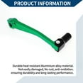 thumbnail image 4 of Folding Motorcycle Gear Shifter Lever for Bosuer 125 Aluminum Alloy Pedal Shift Lever Arm Green Lever Black Head, 4 of 6