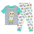 thumbnail image 3 of CoComelon Toddler Boys' JJ's Animal Friends Short Sleeve And Pant Pajama Set, 3 of 8