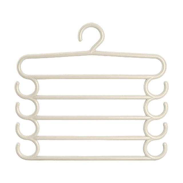 Pants Hangers with Clips,Pants Hangers Space Saving Trouser Rack 5 Tier Hanger Closet Hanging Pants Special Hanger Home Pants Clip Pants Multi Layer Multifunctional Pants Hanging Storage