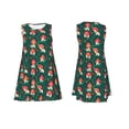 thumbnail image 3 of Bixox Mushroom House Print Women's Sleeveless A-Line Dress with Pockets, Casual Knee-Length Tank Dress for Summer-Large, 3 of 7