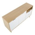 thumbnail image 6 of Astro Contemporary Sideboard in Natural and White Wood by LumiSource, 6 of 7