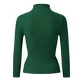 thumbnail image 4 of Thermal Shirt for Women Long Sleeve turtle neck T Shirt Undershirts Fitted Tops Fall Clothing Womens Casual Tops, 4 of 4