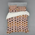 thumbnail image 1 of Ambesonne Abstract Bedding Set 4 Pcs, Circles Curvy Lines, Queen, Multicolor, 1 of 3