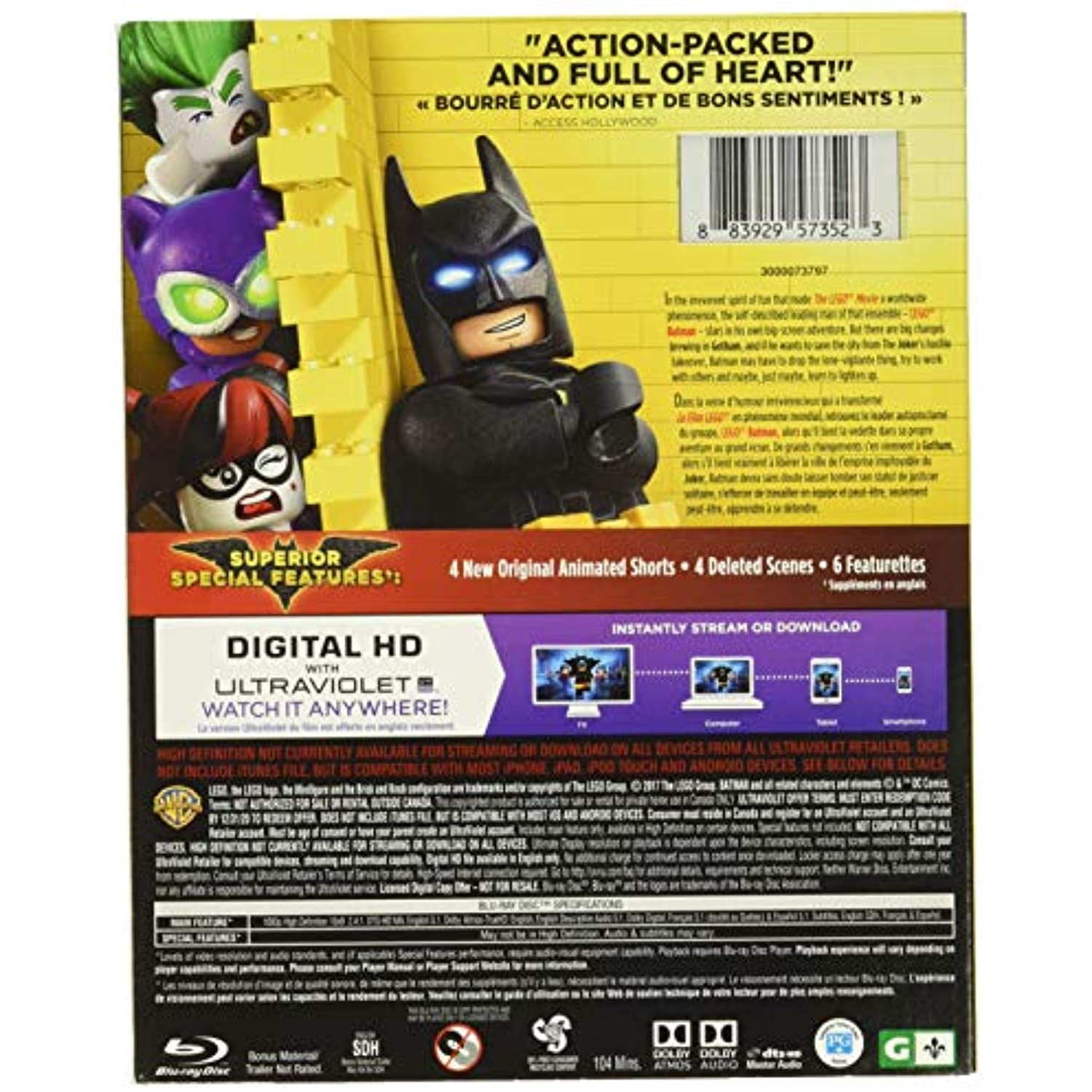 The Lego Batman Movie (Blu-ray) (Bilingual)
