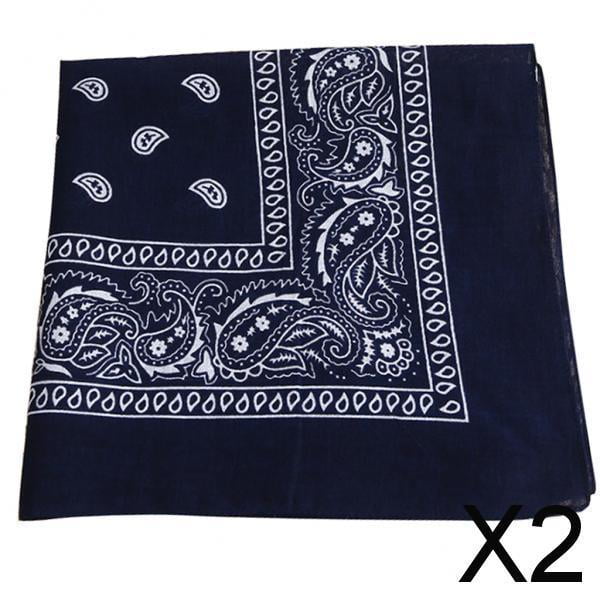 Pañuelo de cachemira de algodón,Envoltura para la cabeza ,Bufanda de doble cara,Diadema para el cuello,Diadema de pañuelo de algodón,Pañuelos de cachemira 2 piezas