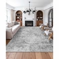 thumbnail image 2 of KFFKFF Large Washable Boho Area Rug, 9 x 12 ft Soft Carpet with Non-Slip and Tear-Resistant Design, Suitable for Indoor Use in Bedrooms, Living Rooms, Kids' Rooms, Offices, and More, Gray, 2 of 9