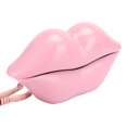 thumbnail image 3 of European style home phone fashionable pink lips shape desktop landline phone pink, 3 of 5
