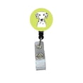thumbnail image 1 of Checkerboard Lime Green Dalmatian Retractable Badge Reel, 1 of 1
