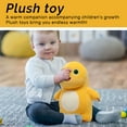 thumbnail image 3 of HavenCo Adorable Yellow Plush Dinosaur Toy for Kids, Soft Stuffed Animal Doll, Perfect Birthday Gift, Cuddly Companion, Nailong Design, 8 Inches Tall, 3 of 4