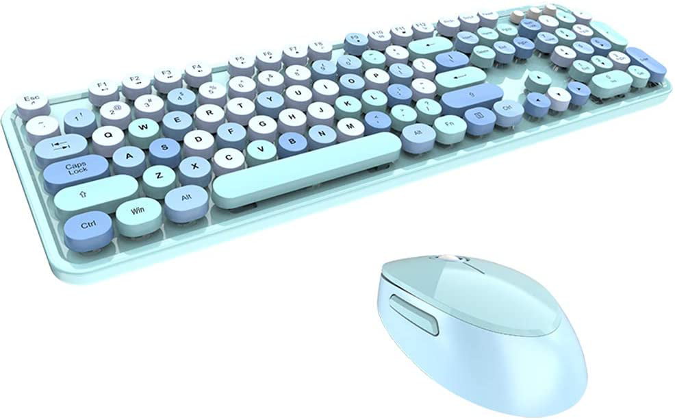 blue typewriter keyboard