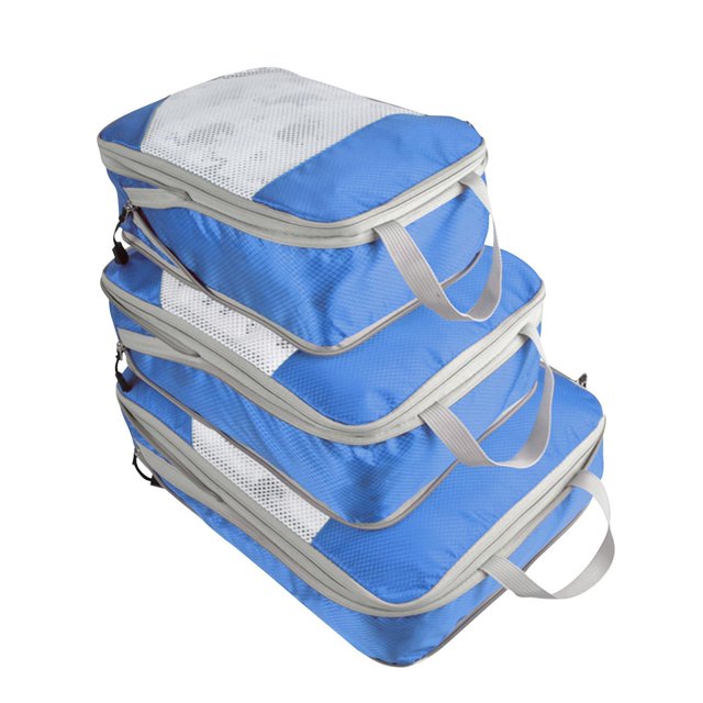 mmirethe Travel Accessories Compression Luggage Packing Organizer Bags Efficient and Durable Blue 1Set