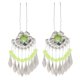 thumbnail image 3 of 1 juego Vintage Girl Lady Tassel Flower en forma de U horquilla pendientes colgantes Verde claro Hugo Pinza de pelo chino antiguo, 3 of 9