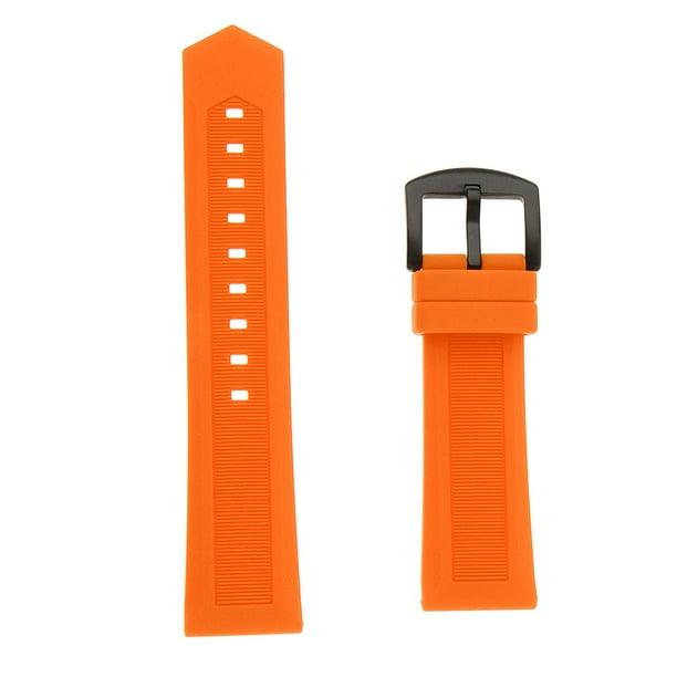 Bandas de reloj de silicona naranja Correa de reloj de goma suave Banda de reloj inteligente 19 22 mm 19mm Hugo Banda de reloj de goma de silicona Walmart en linea
