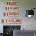 thumbnail image 2 of REGGIO DI CALABRIA ITALY Vintage Plastic Street Sign Italian flag city country road wall gift | Indoor/Outdoor | 18" Wide, 2 of 4