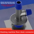 thumbnail image 4 of FHBVT Washing Pipe Drain Connector Bathroom Drain Pipe Odor Preventer Overflow Prevention Drain Fitting Sewer Pipe Odor Eliminator Connector Floor for Basement Laundry Room Garage Drainage Adapter, 4 of 9