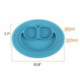 thumbnail image 4 of Bibiroo Silicone Baby/Toddler Divided Bowl, Suction Plate, Placemat, BPA-Free (Blue), 4 of 4
