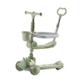thumbnail image 3 of Almencla 3 Wheel Kick Scooter Riding Toy Adjustable Height Handlebars Light up Wheels Green, 3 of 8