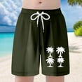 thumbnail image 2 of Gyexs Boys Swim Trunks Size 6-7 Quick Drying Beach Board Shorts Kids Floral Print Swim Trunk Swimsuit Hawaiian Beach Shorts Swim Shorts Z03-Army Green, 2 of 7