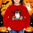 thumbnail image 2 of Taqqpue Kids Hoodies Halloween Graphic Print Long Sleeve Crew Neck Pullover Fleece Sweatshirt Fall Winter Cozy Oversize Blouse Tops for Boys Girls Size 1-12, 2 of 6
