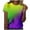 Purple-4, variant on LYEAA Mardi Gras Clothing Women Crewneck Short Sleeve T Shirts Carnival Mask Print Trendy Pullover Tees Loose Casual Tops