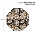 thumbnail image 2 of KLL Drink Coasters Set Octagon of 4,PU Leather Absorbent Coasters Set Decorative Coffee Cup Coasters Housewarming Gift for Home Decor-Retro Hydrangeas, 2 of 5