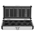 thumbnail image 1 of 10Pcs Bolt Remover Hex Black Steel Damaged Nut Stud Extractor Removal Kit with Aluminium Box, 1 of 9