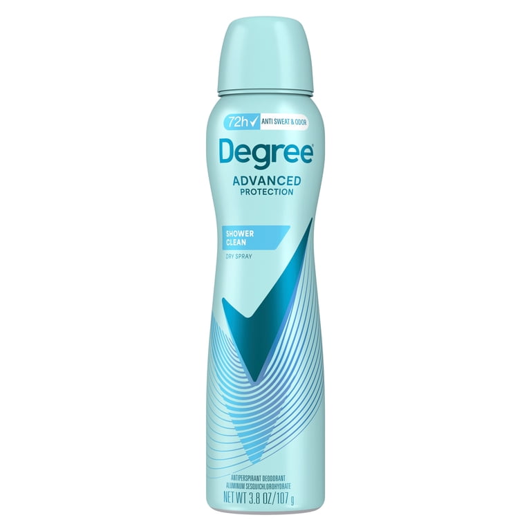 Degree Advanced Antiperspirant Deodorant Dry Spray Shower Clean, 3.8 oz photo 1