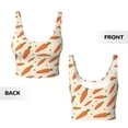 thumbnail image 6 of Sports Bra For Women, Cute Carrot Pea Sports Bras For Women High Support, Workout Tank Tops Woman With Removable Cups, 6 of 8
